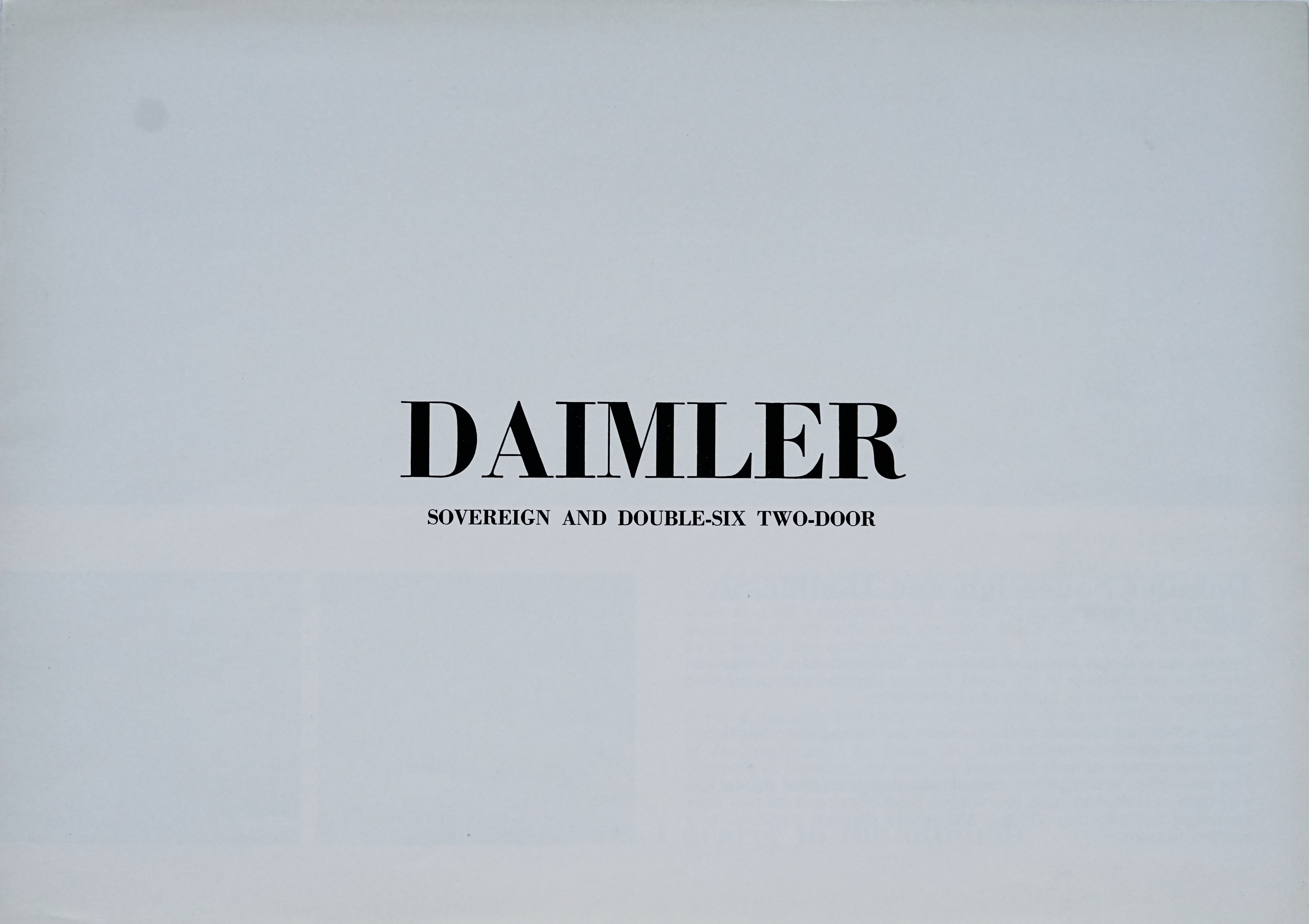 1975 Daimler 4 page